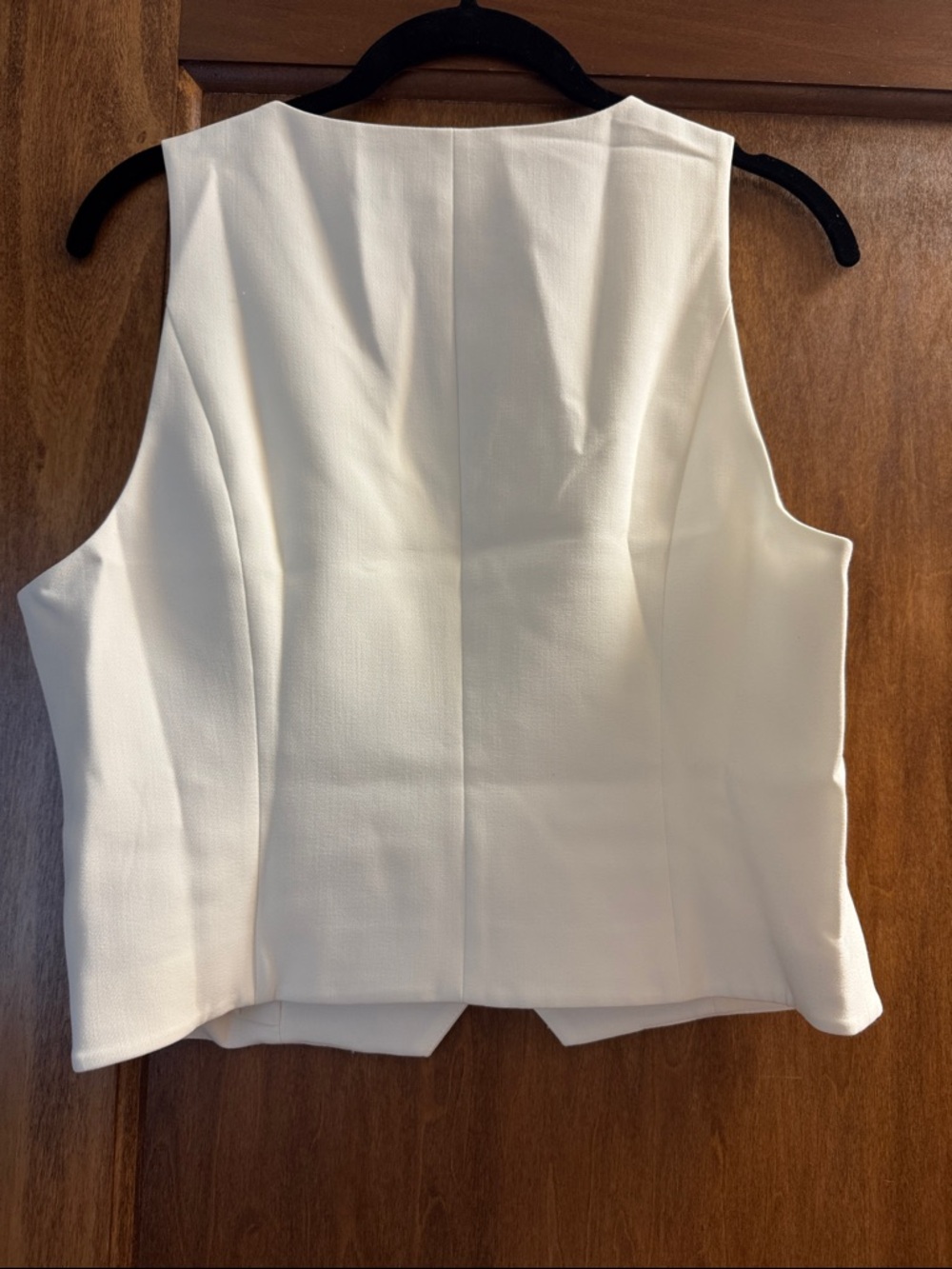 FAVORITE DAUGHTER V-Neck Button Vest and High-Waist Trousers Set - Cream - Picture 10 of 12
